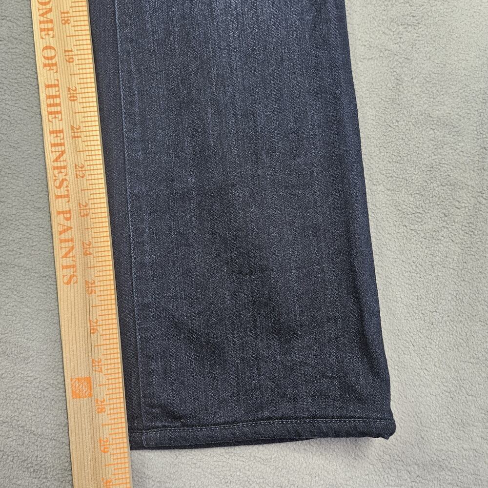 Paige Jeans Womens 27 Manhattan Bootcut Dark Wash Stretch Kolbie Whiskering - Picture 12 of 14